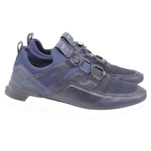 Tod's No_Code Low-Top Sneakers in Navy Blue Leather